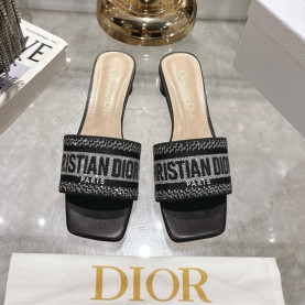 DIOR 디올 여성용 슬리퍼 (굽높이4.5CM) D58244 2COLOR