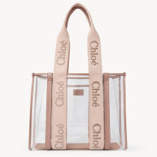 CHLOE 끌로에 젤리 & 가죽 Woody 토트백 US383 2COLOR