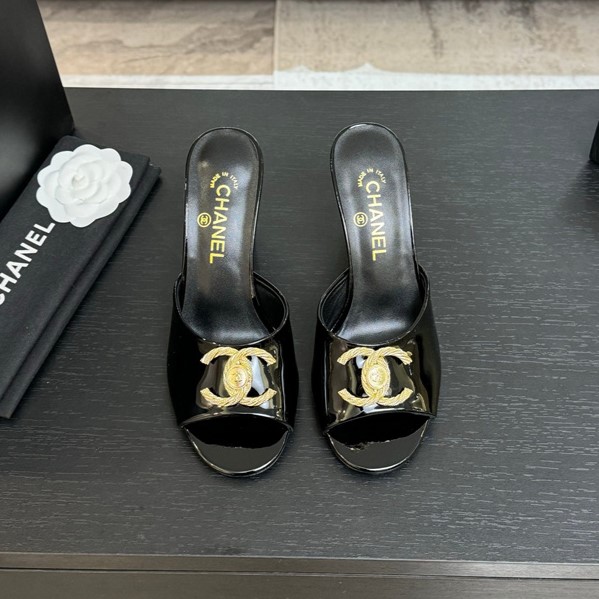 CHANEL 샤넬 여성용 슬리퍼 (굽높이8.5CM) C63786 2COLOR