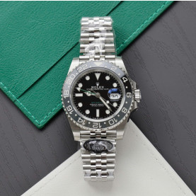 ROLEX 로렉스 GMT 마스터 II 브루스 웨인 쥬빌레 SS 브레이슬릿 40mm 126710 GRNR