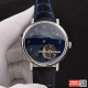 BREGUET 브레게 뚜르비옹 울트라씬 클래식 컴플렉스 블루 다이얼 레더 스트랩 42mm 5367PT/2Y/9WU