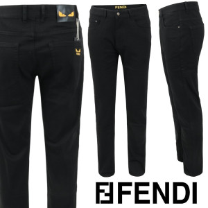 FENDI 펜디 스몰 로고 블랙 슬림 일자진