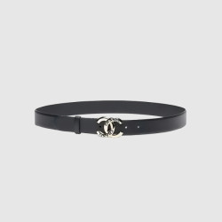 CHANEL 샤넬  CC 로고 리버서블 양면 기본 버클 벨트 ABC134 (금장/은장)