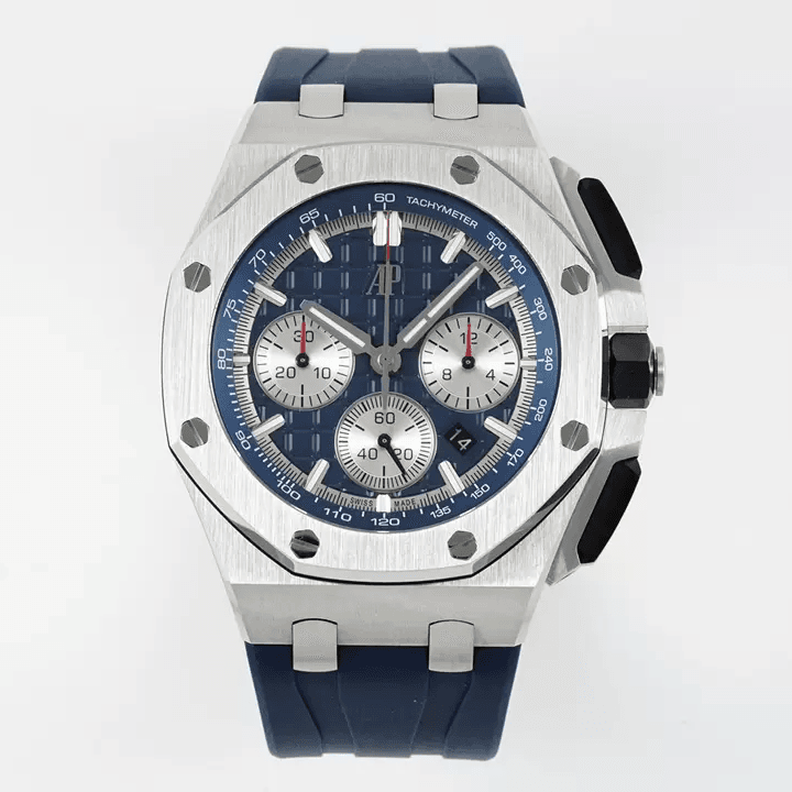 AUDEMARS PIGUET 오데마피게 로얄오크 오프쇼어 크로노그래프 블루 다이얼 SS 블루 러버 밴드 44mm 26420