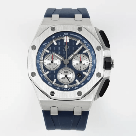 AUDEMARS PIGUET 오데마피게 로얄오크 오프쇼어 크로노그래프 블루 다이얼 SS 블루 러버 밴드 44mm 26420