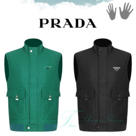 PRADA 프라다 와플 조끼