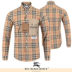 BURBERRY 버버리 시그니처 레터링 긴팔 체크 남방
