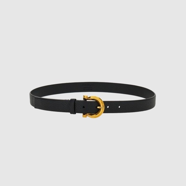 FERRAGAMO 페레가모 그레인 레더 간치니 버클 벨트 230242 2COLOR