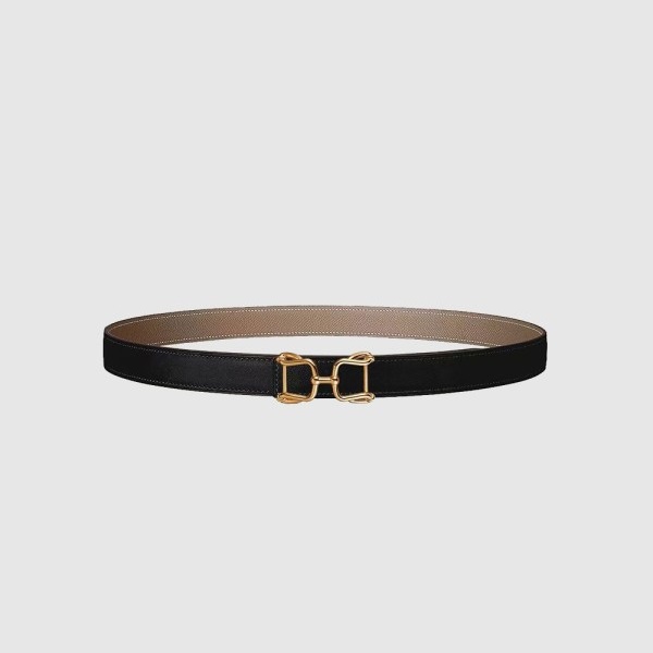 HERMES 에르메스 아라베스크 벨트 버클 리버서블 가죽 스트랩