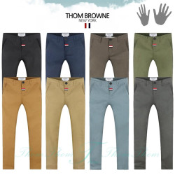 THOM BROWNE 톰브라운 슬림 포켓 포인트 면팬츠
