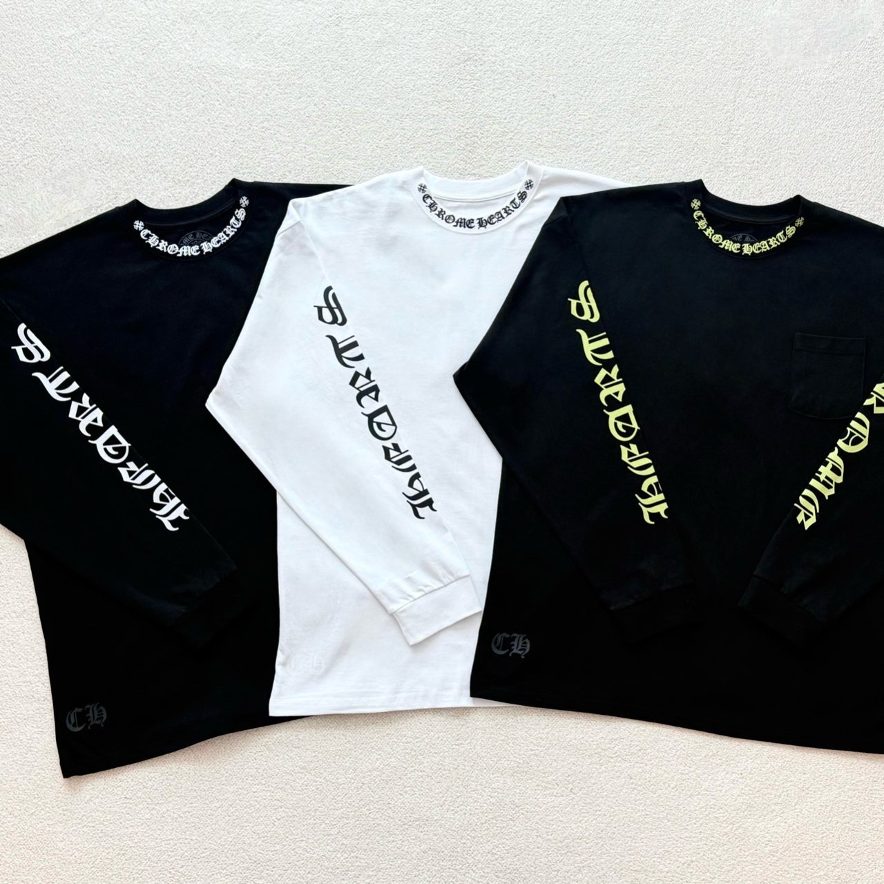 CHROME HEARTS 크롬하츠 넥 스크립트 롱 슬리브