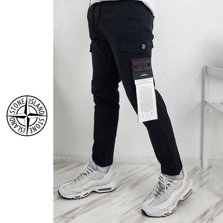 STONE ISLAND 스톤아일랜드 고스트피스 캔버스 카고 팬츠