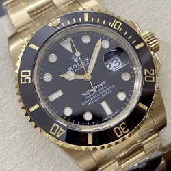 ROLEX 로렉스 서브마리너 검판 금통 40mm 116618LN