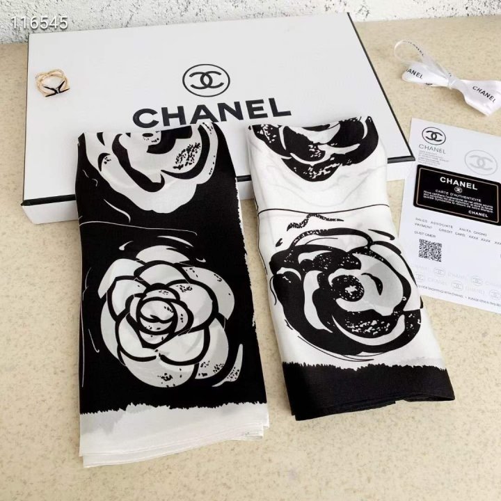 CHANEL 샤넬 실크 사각 스카프 2COLOR
