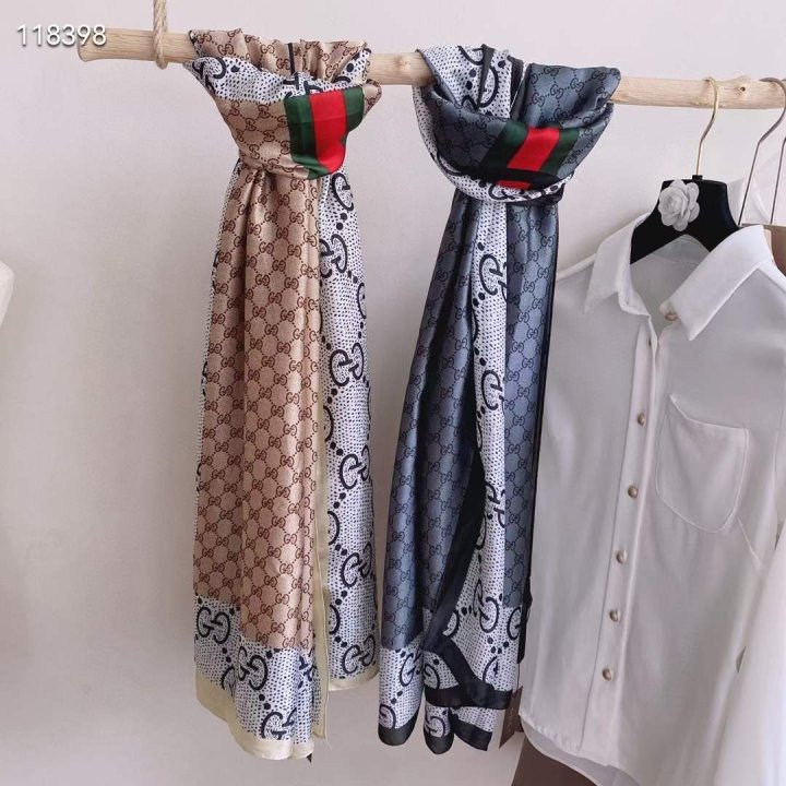GUCCI 구찌 실크 롱스카프 2COLOR