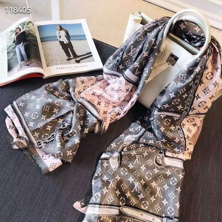 LOUIS VUITTON 루이비통 실크 롱스카프 3COLOR