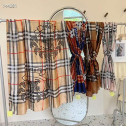 BURBERRY 버버리 실크 롱스카프 4COLOR