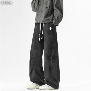 CHROME HEARTS 크롬하츠 더티 워싱 와이드 스웻 팬츠 2COLOR
