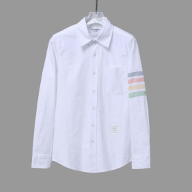 THOM BROWNE 톰브라운 레인보우 사선완장 셔츠