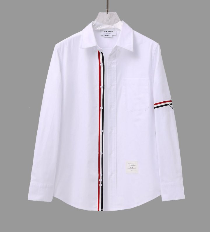 THOM BROWNE 톰브라운 앵커 스트라이프 암밴드 셔츠