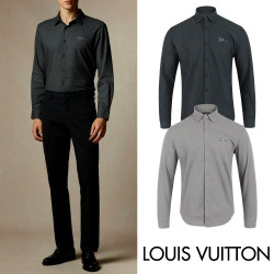 LOUIS VUITTON 루이비통 모노자수 패턴 셔츠