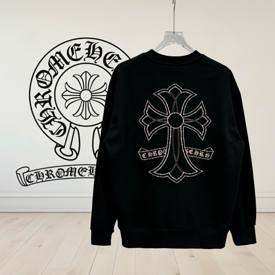 CHROME HEARTS 크롬하츠 크롬 레인보우 말발굽 맨투맨 3번 2COLOR