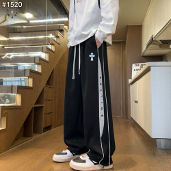 CHROME HEARTS 크롬하츠 크로스 코튼 와이드 스웻 팬츠 2COLOR