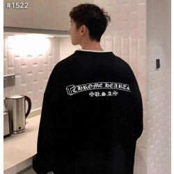 CHROME HEARTS 크롬하츠 헐리우드 스크립트 레터링 맨투맨 티셔츠
