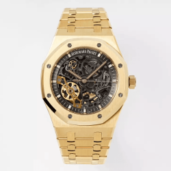 AUDEMARS PIGUET 오데마피게 로얄오크 스켈레톤 다이얼 로즈골드 금통 41mm 15407OR
