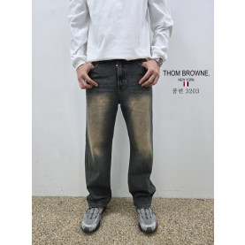 THOM BROWNE 톰브라운 세미와이드 청바지