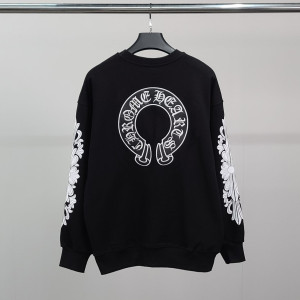 CHROME HEARTS 크롬하츠 래더 자수말굽 오버핏 맨투맨