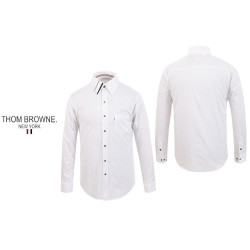 THOM BROWNE 톰브라운 포인트 카라 셔츠