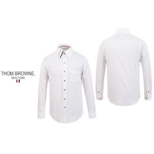 THOM BROWNE 톰브라운 포인트 카라 셔츠