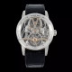 AUDEMARS PIGUET 오데마피게 코드 11.59 투르비옹 스켈레톤 실버 다이얼 스틸 블랙 가죽 스트랩 41mm 26600CR