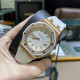 AUDEMARS PIGUET 오데마피게 레이디 로얄오크 오프쇼어 화이트 다이얼 다이아베젤 화이트 러버스트랩 37mm 67540