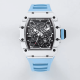 RICHARD MILLE 리차드밀 라파엘 나달 화이트 카본 스켈레톤 다이얼 블루 러버 스트랩 RM35-01