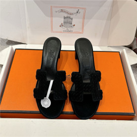 HERMES 에르메스 여성용 슬리퍼 (굽높이5CM) H49629 2COLOR