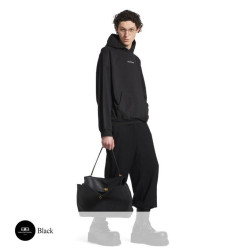 BALENCIAGA 발렌시아가 체스트 더블 로고 자수 후드