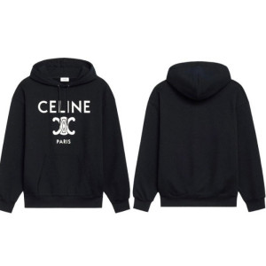 CELINE 셀린느 트리오페 프린팅 커플 후드티