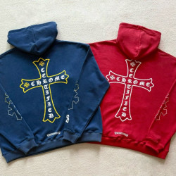 CHROME HEARTS 크롬하츠 X 드레이크 서티파이드 핸드 다이드 후드