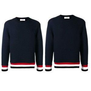 THOM BROWNE 톰브라운 삼선텝 라이닝 맨투맨