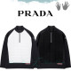 PRADA 프라다 사각 퀄팅 하프 집업
