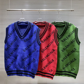 BALENCIAGA 발렌시아가 올오버 로고 니트