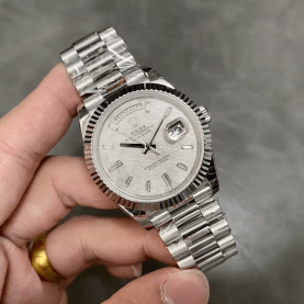 ROLEX 로렉스 데이데이트 운석 다이얼 바게트다이아 40mm V3(텅스텐 헤비 버전) 228239