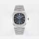 PATEK PHILIPPE 파텍필립 노틸러스 블루 다이얼 바게트 다이아 베젤 SS 브레이슬릿 40mm 5711