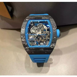 RICHARD MILLE 리차드밀 부바왓슨 블랙 카본 케이스 블루 포인트 블루 밴드 RM-055