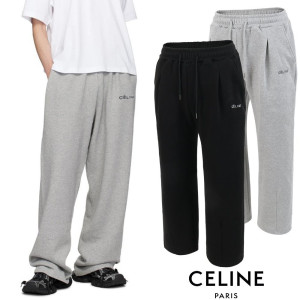 CELINE 셀린느 트리오페 포켓 자수 와이드 트레이닝 팬츠