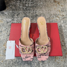 VALENTINO 발렌티노 여성용 슬리퍼 (굽높이6CM) V60645 2COLOR
