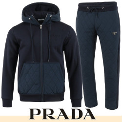 PRADA 프라다 클래식 엠보 로고 누빔 셋업