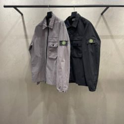 STONE ISLAND 스톤아일랜드 올드이펙트 오버 셔츠